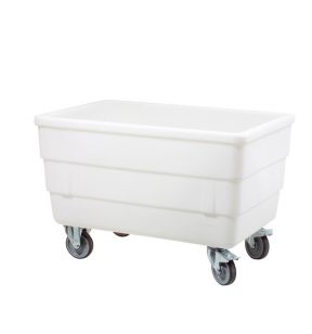 Zelfdragende bak plastic wit xx80.5 310 L Zonder deksel With wheels Gilac