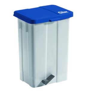 Pedaalemmer plastic 50 L wit Gilac