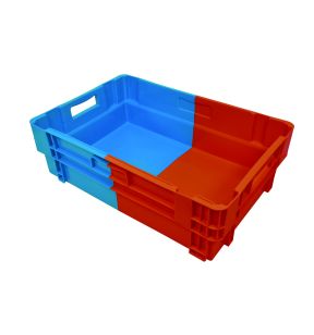 Bac blauw plastic xx18.4 34 L vaste bodem volle wanden Gilac