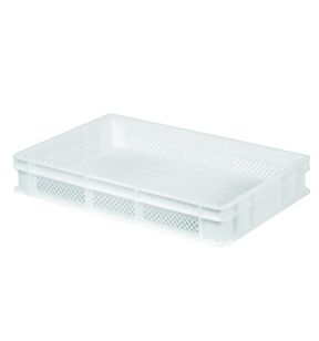Fijn geperforeerde behuizing wit plastic xx10 18 L geperforeerde bodem geperforeerde wanden Gilac