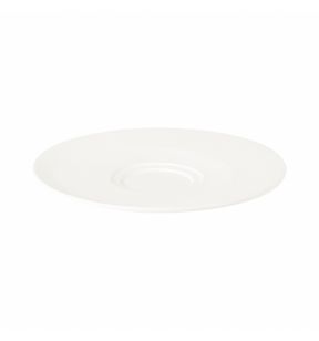 Sous-tasse à déjeuner rond ivoire porcelaine vitrifiée Ø 17 cm Giro Rak