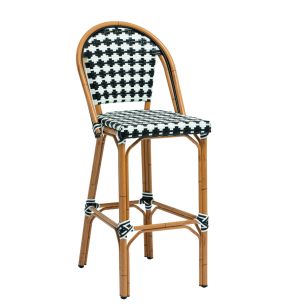 Tabouret de bar d''extérieur noir 115x49x61 cm Giverny Flexmob