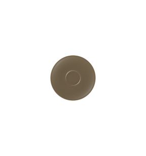 Sous tasse à thé marron porcelaine vitrifiée Ø 17 cm Genesis Rak