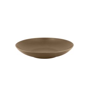 Assiette coupe creuse rond marron porcelaine vitrifiée Ø 22,2 cm Genesis Rak
