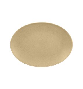 Plat ovale beige porcelaine vitrifiée 32 cm Genesis Rak