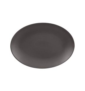 Plat ovale brun porcelaine vitrifiée 32 cm Genesis Rak