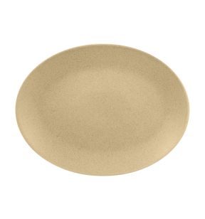 Plat ovale beige porcelaine vitrifiée 36 cm Genesis Rak