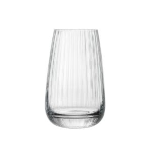 Geribbelde beker kristallijnglas 51 cl Cocktail Club Luigi Bormioli