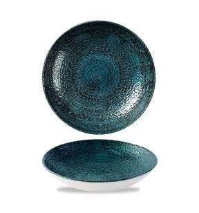 Soepbord rond blauw verglaasd Ø 18.2 Chroma Churchill