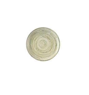 Assiette coupe plate rond vert porcelaine vitrifiée Ø 26 cm Elements Churchill