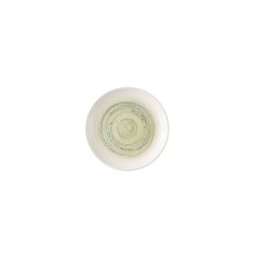 Assiette coupe plate rond vert porcelaine vitrifiée Ø 21,7 cm Elements Churchill