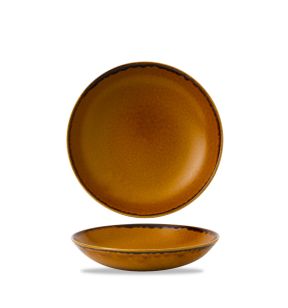 Assiette coupe creuse rond marron porcelaine vitrifiée Ø 24,8 cm Harvest Dudson
