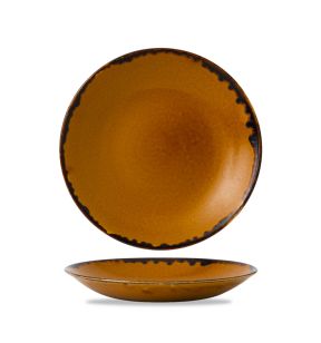 Assiette creuse rond marron porcelaine vitrifiée Ø 27,8 cm Harvest Dudson