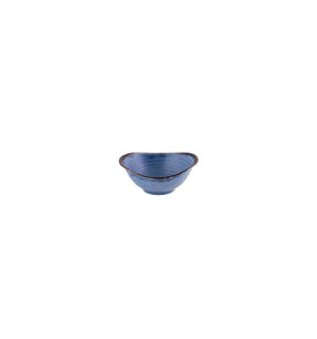 Bol à salade / légumes ovale bleu indigo porcelaine vitrifiée 17 cm Harvest Dudson