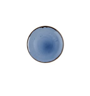 Assiette coupe plate rond bleu indigo porcelaine vitrifiée Ø 16 cm Harvest Dudson