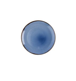 Assiette coupe plate rond bleu indigo porcelaine vitrifiée Ø 29 cm Harvest Dudson