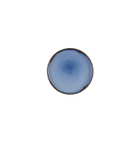 Assiette coupe creuse rond bleu indigo porcelaine vitrifiée Ø 21 cm Harvest Dudson