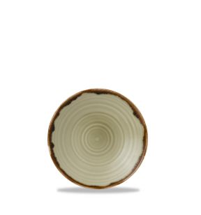 Plat bord met rand organic beige verglaasd Ø 16 Harvest Dudson