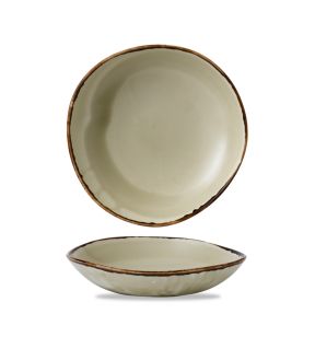 Assiette creuse rond beige porcelaine vitrifiée Ø 26,4 cm Harvest Dudson