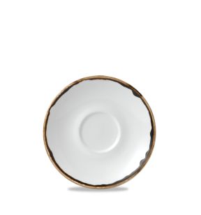 Sous tasse à café rond blanc porcelaine vitrifiée Ø 11,8 cm Harvest Dudson