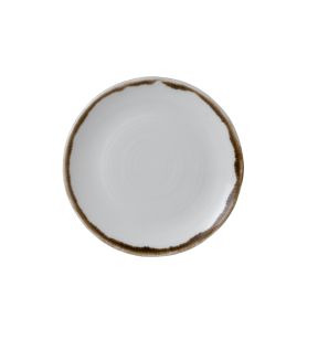 Plat bord met rand organic wit verglaasd Ø 16 Harvest Dudson