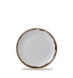 Plat bord met rand organic wit verglaasd Ø 23 Harvest Dudson