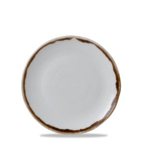 Assiette plate organique blanc porcelaine vitrifiée Ø 29 cm Harvest Dudson