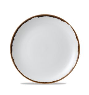Assiette coupe plate rond blanc porcelaine vitrifiée Ø 21,7 cm Harvest Dudson