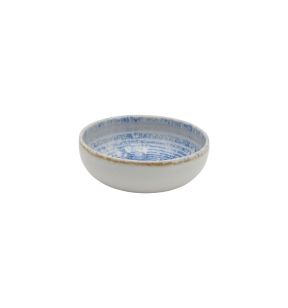 Coupelle rond bleu grès émaillé Ø 12 cm Ice Accolade