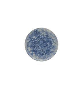 Sous tasse expresso rond bleu grès émaillé Ø 12 cm Ice Accolade