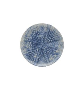 Onder theekop rond blauw geglazuurd aardewerk Ø 14 Ice Accolade
