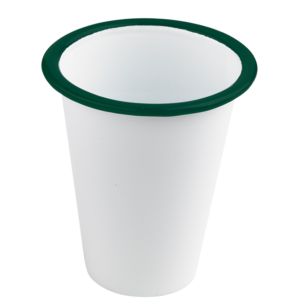 Gobelet blanc acier émaillé 400 ml