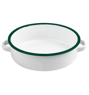 Cassolette blanc acier émaillé Ø 18 cm