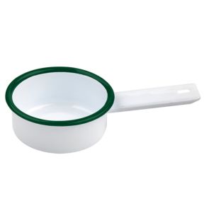Mini casserole blanc acier émaillé 9 cm Ø 9 cm