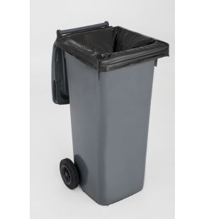 Beschermhoes plastic zwart x195 26 micron (100 eenheden)