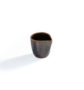 Pot à sauce triangulaire Or porcelaine 6,4 cm Tama Astera