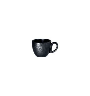 Espressokopje rond zwart verglaasd 8 cl Ø 6.5 Karbon Rak