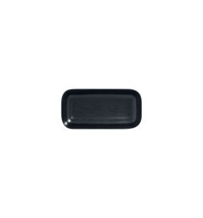 Ravier rectangulaire noir porcelaine vitrifiée 33 cm Karbon Rak