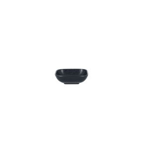 Ravier carré noir porcelaine vitrifiée 15 cm Karbon Rak