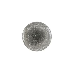 Assiette coupe plate rond Quartz Black porcelaine vitrifiée Ø 26 cm Kintsugi Churchill
