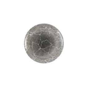 Assiette coupe plate rond Quartz Black porcelaine vitrifiée Ø 28,8 cm Kintsugi Churchill