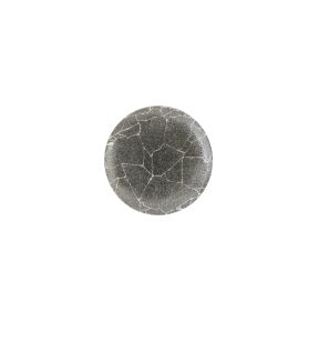 Assiette coupe plate rond Quartz Black porcelaine vitrifiée Ø 21,7 cm Kintsugi Churchill