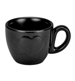 Tasse à expresso noir porcelaine 9 cl Ø 6,7 cm  Cliché Rak
