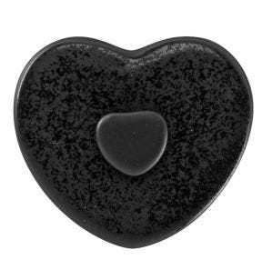 Couvercle pour sucrier noir porcelaine 8 cm  Cliché Rak