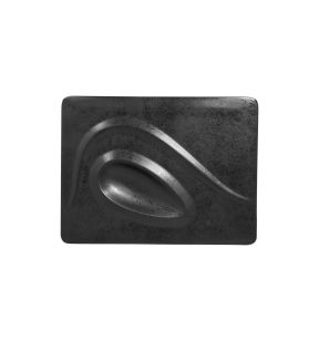 Plat bord rechthoekig zwart verglaasd x24 Create Rak