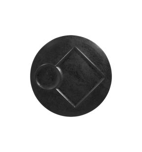 Plat bord rond zwart verglaasd Ø 29.8 Create Rak