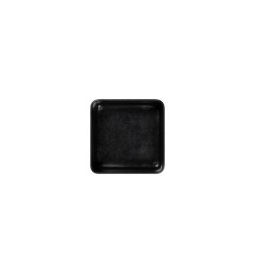 Assiette creuse carré noir porcelaine 16x16 cm Fractal Rak