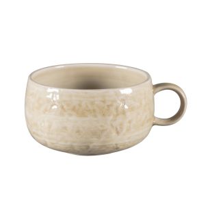 Tasse à déjeuner rond vanilla porcelaine 41 cl Ø 11 cm Krush Rak