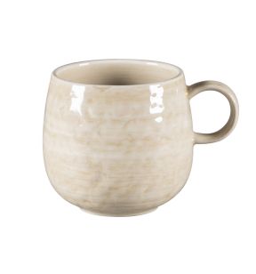 Mug rond vanilla porcelaine 33 cl Ø 9 cm Krush Rak