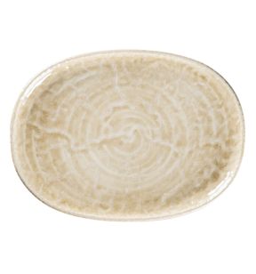 Schotelmes ovaal vanilla porselein 28 Krush Rak
